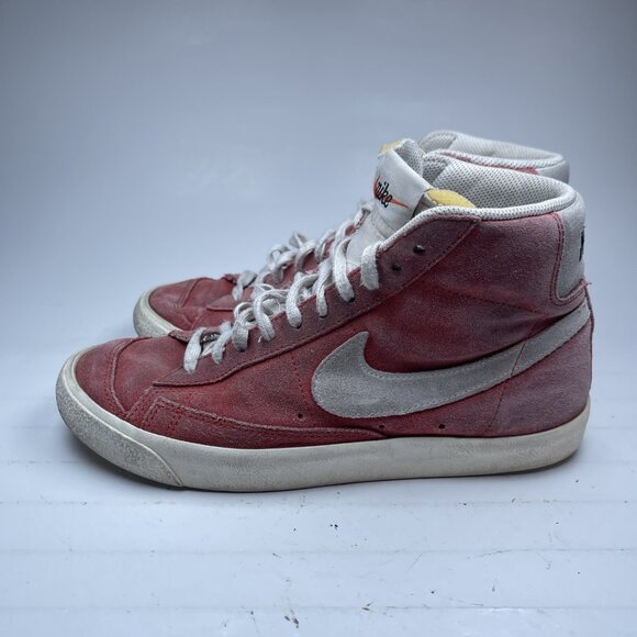 NIKE BLAZER MID '77 SUEDE HABANERO RED-WHITE-SAIL-BLACK Men SZ 7.5 - Picture 4 of 16
